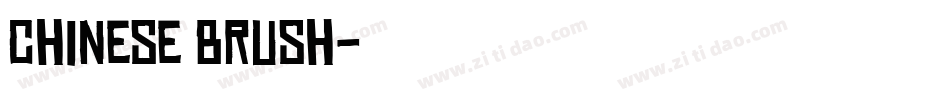 Chinese Brush字体转换